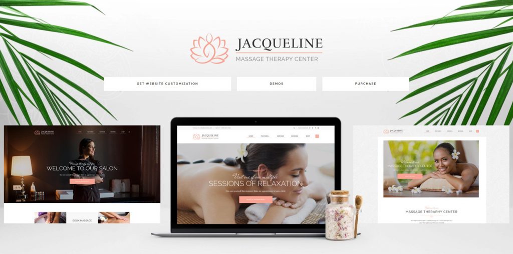 Giao diện website thẩm mỹ viện Jacqueline