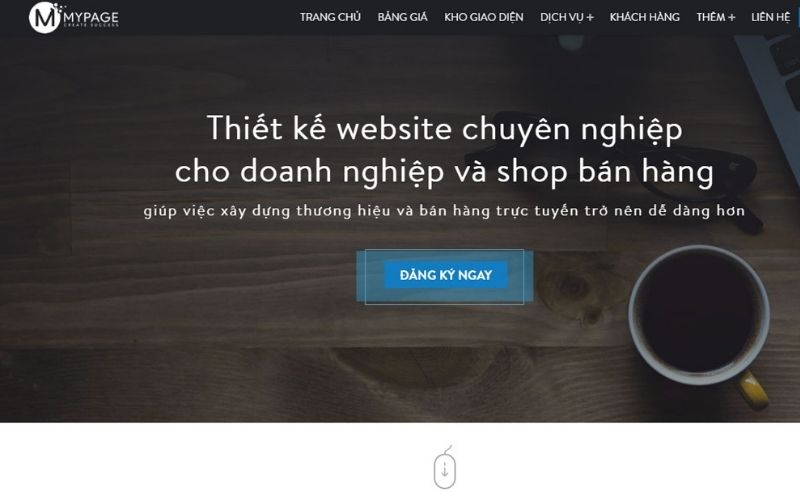 công ty thiết kế website spa MyPage