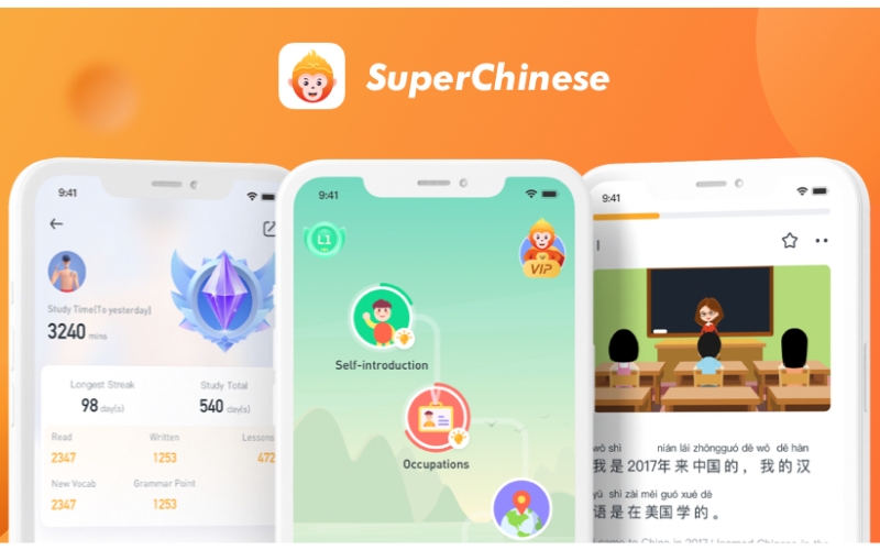 ứng dụng học từ vựng tiếng Trung Super Chinese