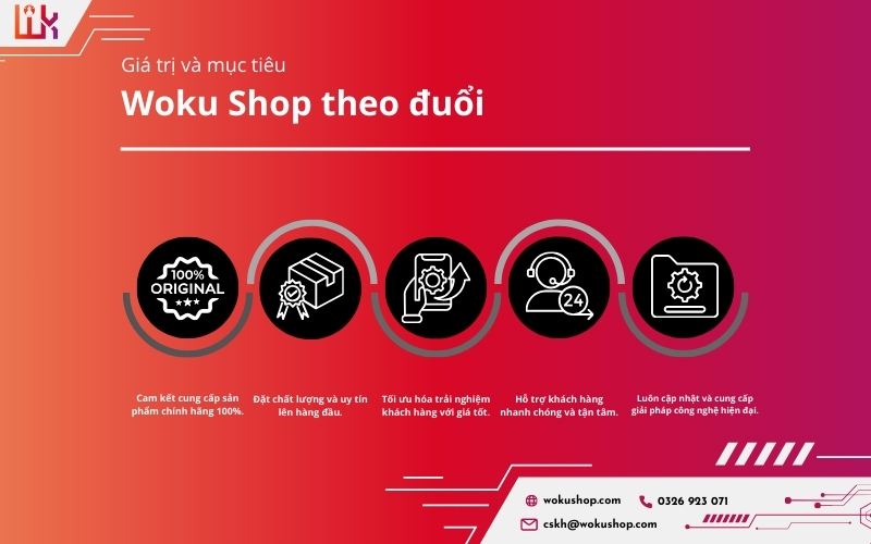 Chất lượng vượt trội, hỗ trợ chuyên nghiệp chỉ có tại Woku Shop