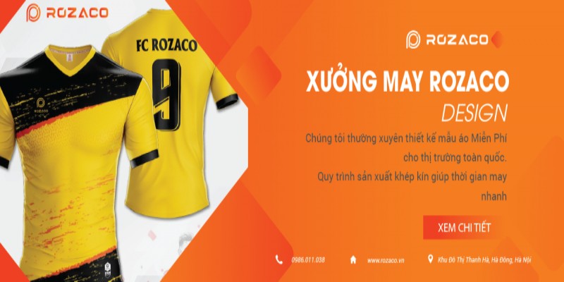 Xưởng may áo bóng đá Rozaco