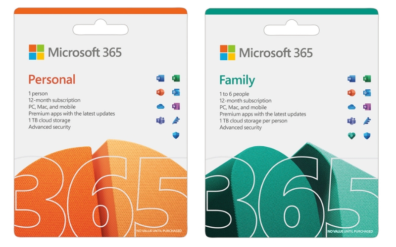 Microsoft 365 Family vs Personal