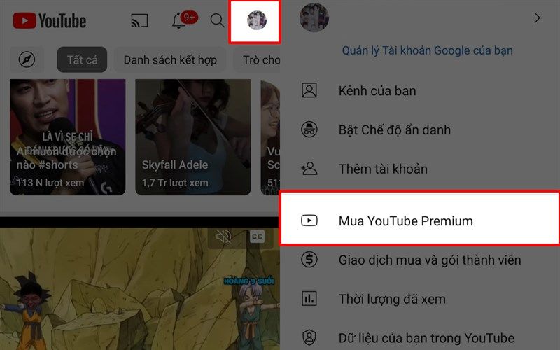 cách đăng ký YouTube Premium